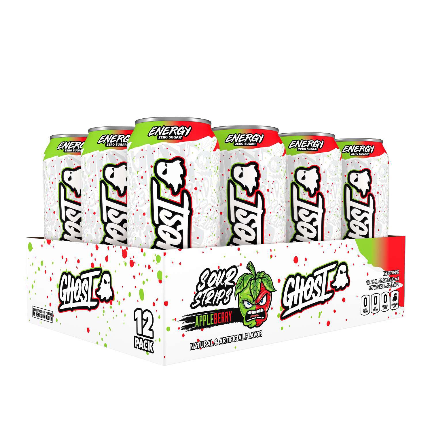 GHOST Sour Strips Appleberry