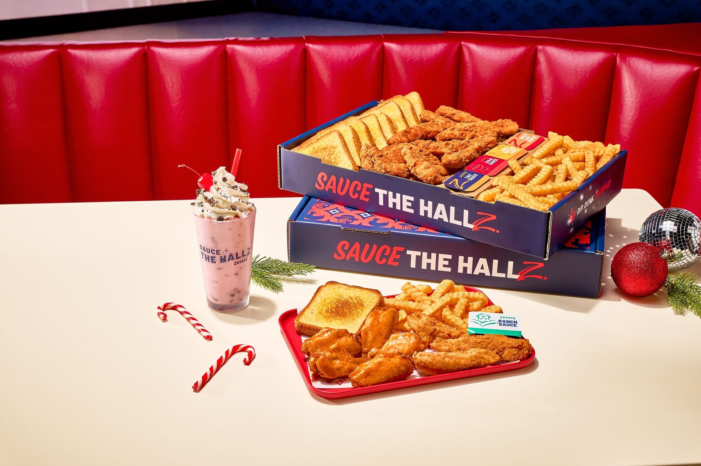 Zaxby's Honey Chipotle Sauce + Peppermint Cookies & Cream Shake