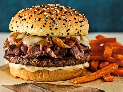 Red Robin Prime Rib Stack Burger