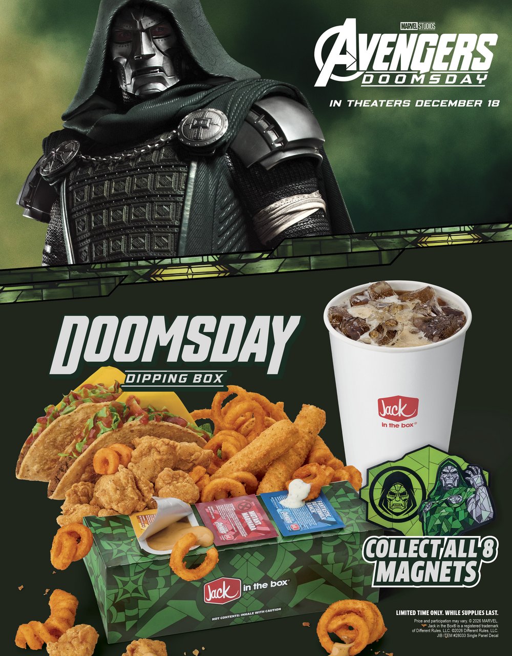 Jack in the Box × Marvel Studios Avengers: Doomsday Dipping Box