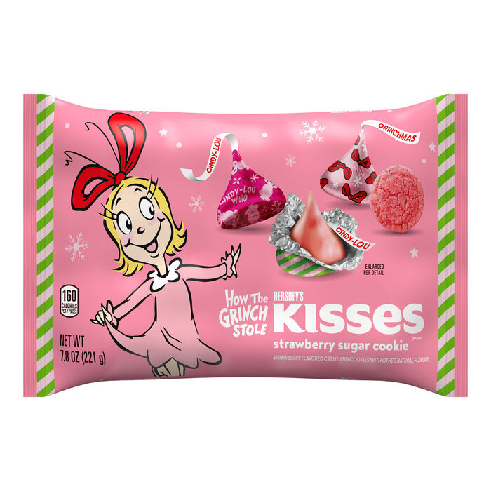 Hershey's Kisses Grinch — Cindy-Lou Who Strawberry Sugar Cookie